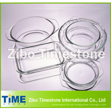 Crystal Clear Hot Verkauf Borosilikatglas Backform, Glas Bräter (TM011501)